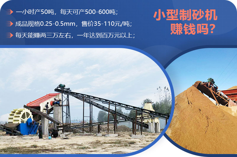 小型制砂機(jī)賺錢嗎？小型制砂機(jī)圖片及價格
