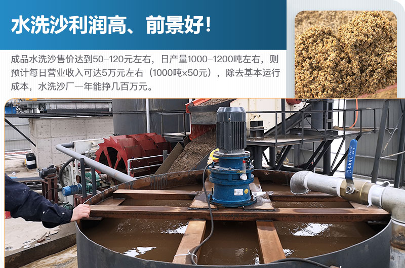 水洗砂的原料是什么？水洗沙一年能掙多少錢？