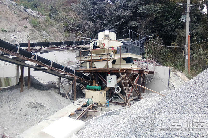 固定制砂機生產建筑用砂現(xiàn)場