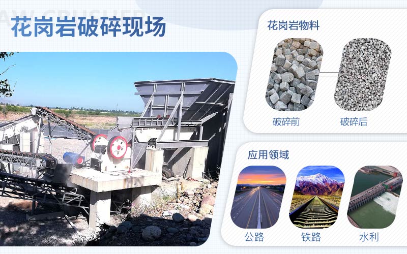 花崗巖破碎用什么機(jī)器？配置一套花崗巖破碎設(shè)備需要多少錢?